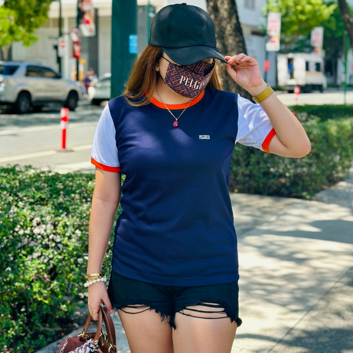 Selene – The Bold & Timeless Contrast Tee by Pelgonza
