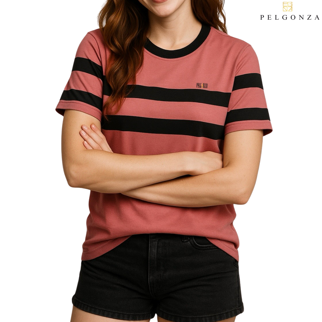 Pelgonza Elegant Old rose , | Retro Korean Streetwear Cotton Tee | Casual Short Sleeve Crewneck Top for Men & Women | Trendy Oversized Fit | Comfortable Everyday Outfit | Sizes S-3XL |