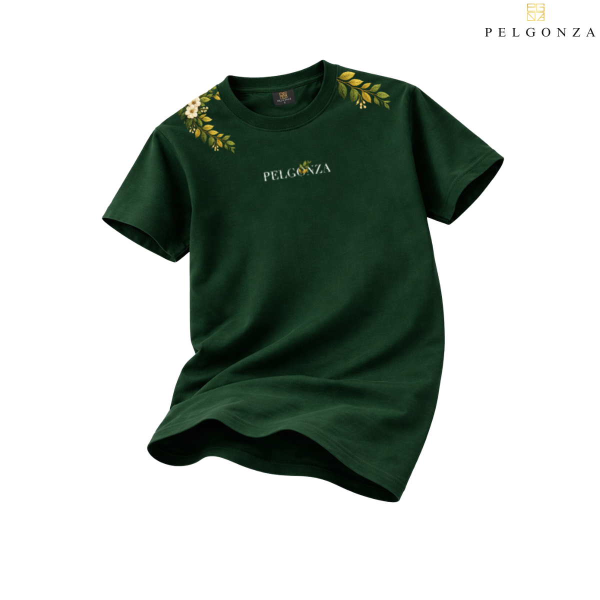 PELGONZA Unisex | Elegant leaves print