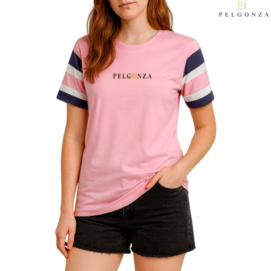 PELGONZA Unisex Color Block Tee – Korean Inspired Cotton T-Shirt, Soft & Trendy Stylish Casual Fit