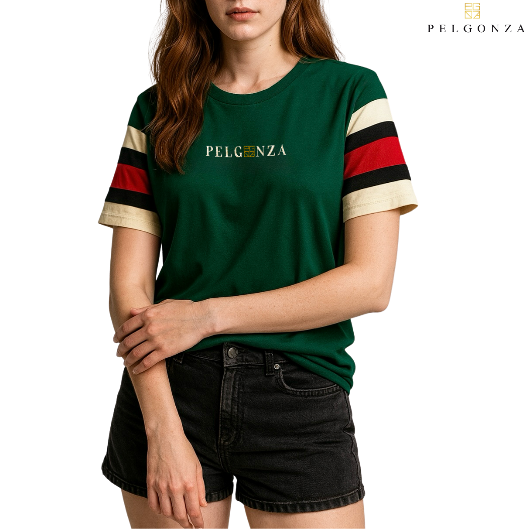 PELGONZA Unisex Color Block Tee – Korean Inspired Cotton T-Shirt, Soft & Trendy Stylish Casual Fit