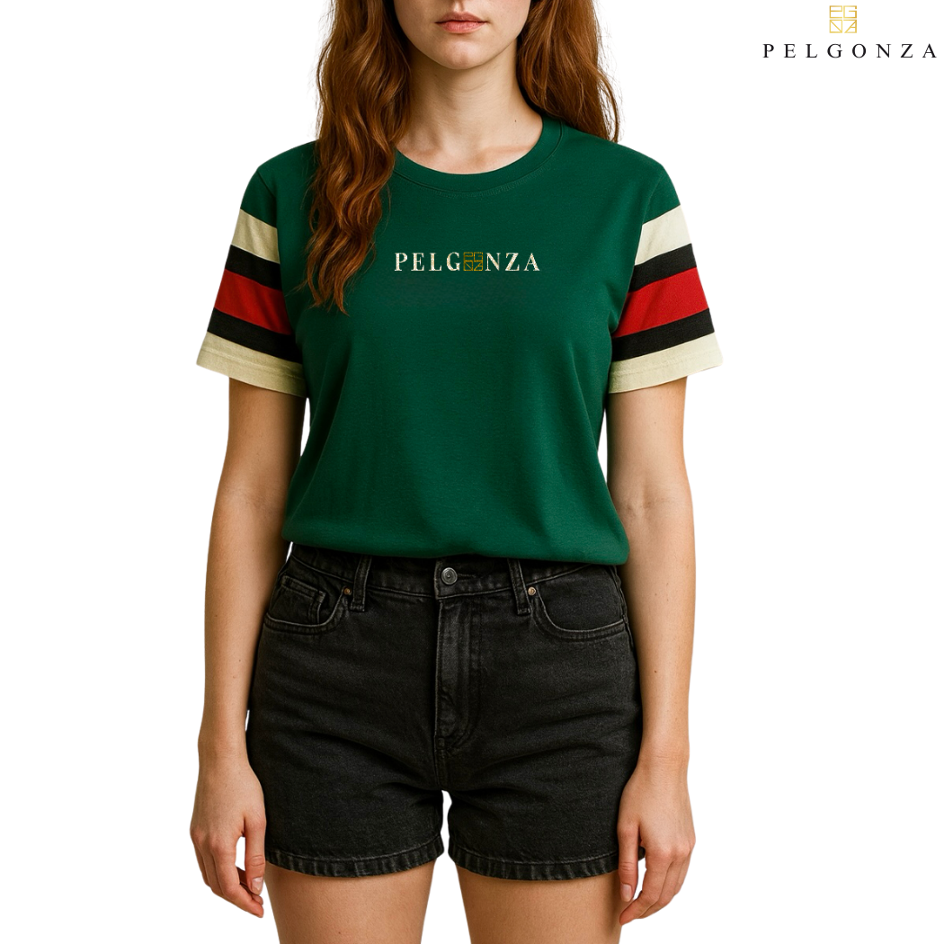 PELGONZA Unisex Color Block Tee – Korean Inspired Cotton T-Shirt, Soft & Trendy Stylish Casual Fit