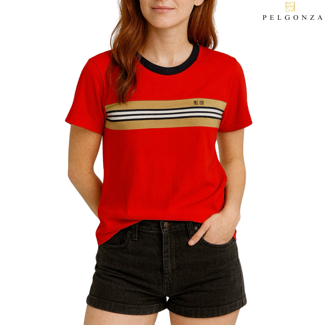 PELGONZA Unisex Color Block Tee – Korean Inspired Cotton T-Shirt, Soft & Trendy Stylish Casual Fit