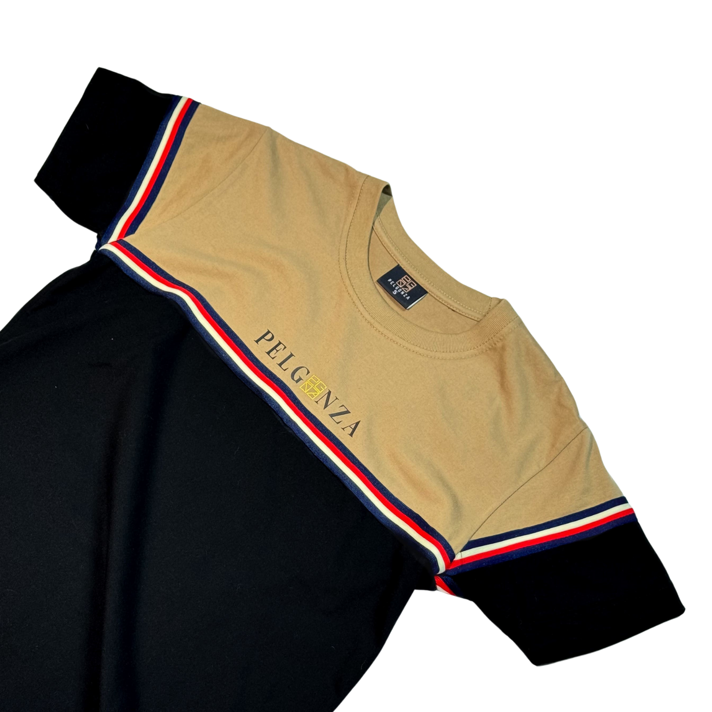 PELGONZA Unisex Color Block Tee – Korean Inspired Cotton T-Shirt, Soft & Trendy Stylish Casual Fit