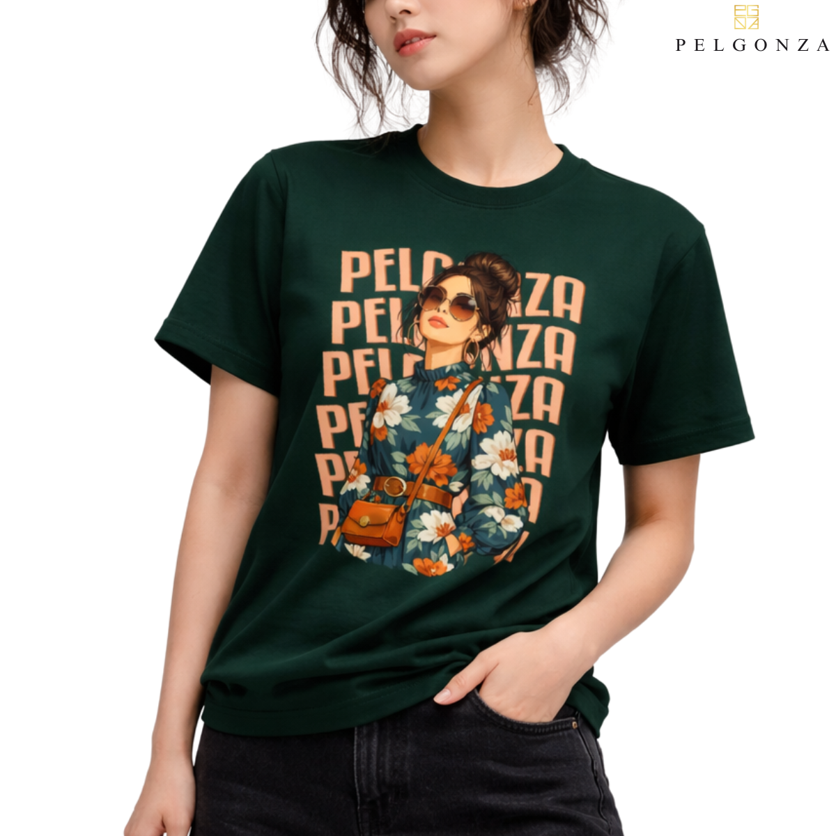 PELGONZA Unisex | Elegant Ponytail Girl