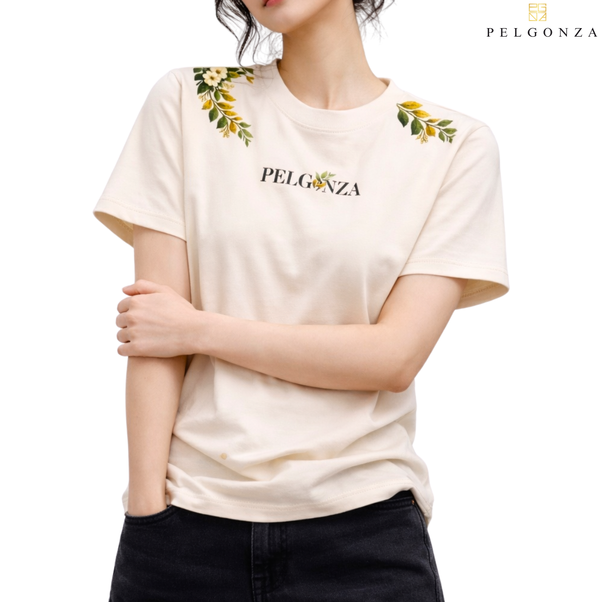 PELGONZA Unisex | Elegant leaves print