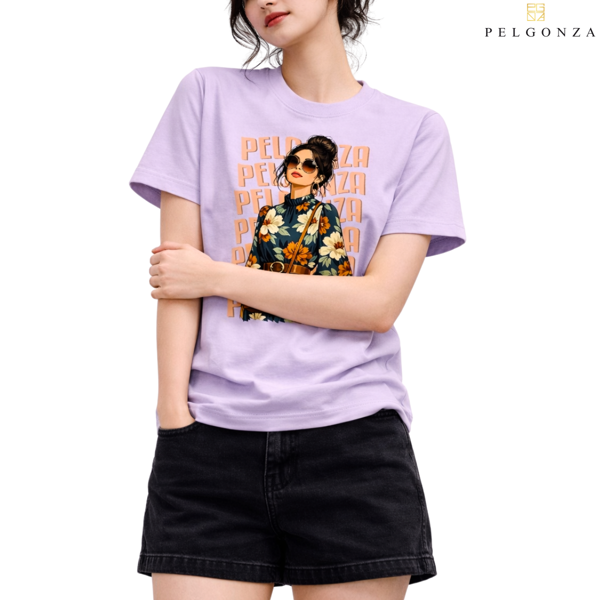 PELGONZA Unisex | Elegant Ponytail Girl