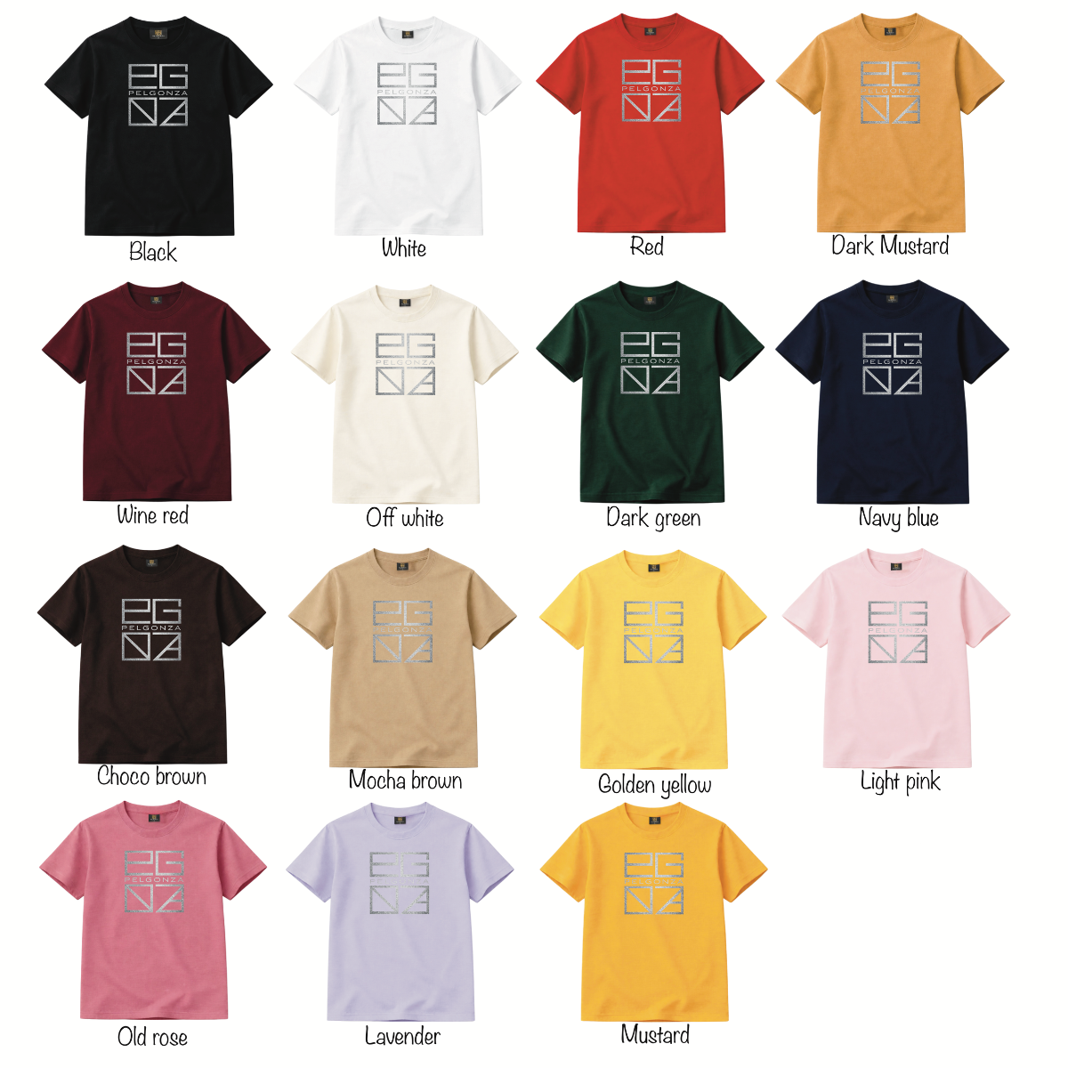 PELGONZA Unisex | Elegant Silver Logo