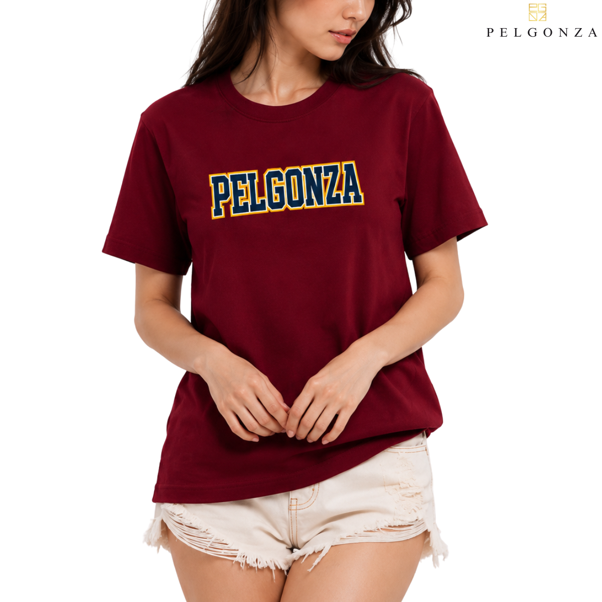 PELGONZA Unisex | Varsity shirt style | – Korean Inspired Cotton T-Shirt, Soft & Trendy Stylish